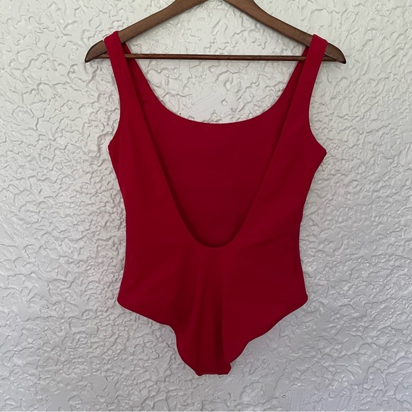 Burberrys Sport Red One Piece Swimsuit Size Small - Picture 4 of 8
